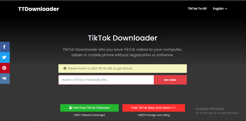 Tải video trên Tik Tok không logo bằng Tik Tok Downloader
